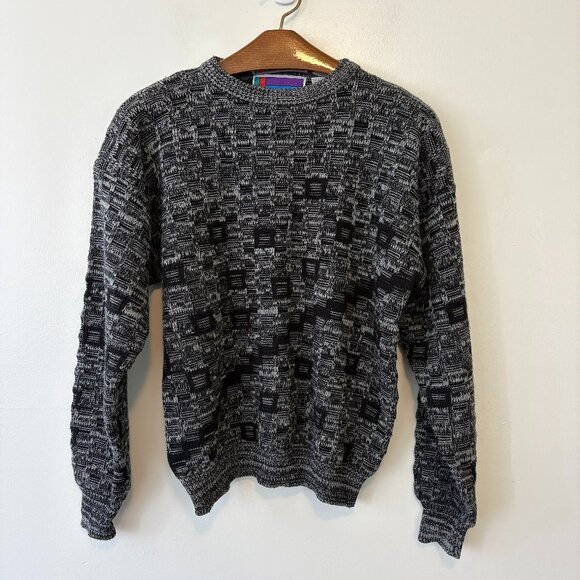 Sweater Graphix Other - Vintage Sweater Graphix Grey Knit Pullover Sweater Size Medium